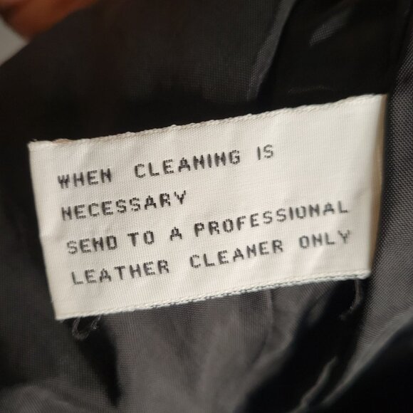 Vintage Womens 6 Classic Leather Skirt Old Money Preppy Edgy Black Pencil Mini s - Picture 4 of 5